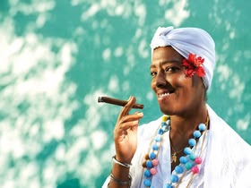 Cuban Woman Smoking, Cuba - SC Travel Adventures Cuban Woman Smoking, Cuba - SC Travel Adventures: Central America