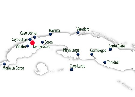Las Terrazas, Cuba Map