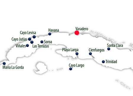 Varadero, Cuba Map